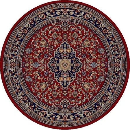 Perfectpillows 6 ft. 7 in. x 9 ft. 3 in. Jewel Heriz - Red PE3369448